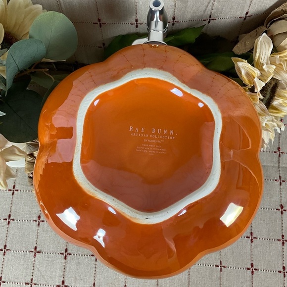 Rae Dunn Pumpkin Spice Drink Dispenser Iridescent Glossy Orange New Original Box - Picture 8 of 9